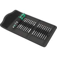 Wera Tools 05051042001 Kraftform Kompakt 60 Screwdriver & Bit Set 17-PC, 6-3/32" L, Plastic Handle