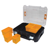 DEWALT DWST17805 Organisateur avec couvercle transparent TSTAK V, 17-1/4" x 13" x 6", Noir