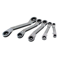 Gray Tools MROB50 Jeu de cl&eacute;s &agrave; cliquet d&eacute;cal&eacute;e, Cl&eacute; polygonale, 5 morceaux, M&eacute;trique
