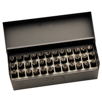 Gray Tools 34-20624 Letter & Number Hand Stamp Set, 36 Pieces