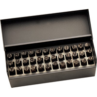 Gray Tools 34-20626 Letter & Number Hand Stamp Set, 36 Pieces