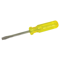 Gray Tools S04 Slotted Screwdriver, 1/4", 8-1/4" L, Plastic Handle