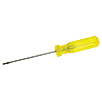 Gray Tools 30404 Electrician's Slotted Screwdriver, 1/8" Tip, Round, 7-1/4" L, Plastic Handle