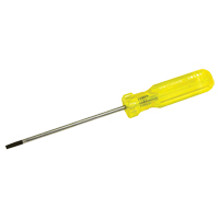 Gray Tools 30504 Electrician's Slotted Screwdriver, 5/32" Tip, Round, 7-3/4" L, Plastic Handle