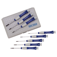 Gray Tools 86980 Precision Screwdriver Set, 8 Pcs.