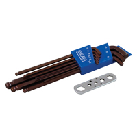 Gray Tools 68909SB Long Arm Ball Hex Key Set, 9 Pcs., Metric