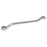 Gray Tools 2846 Box Wrench, 12 Point, 5/8" x 11/16", 15° Offset, Chrome Finish