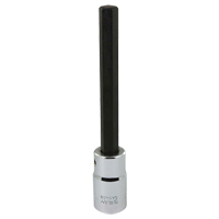 Gray Tools MDW10XL Extra Long Bit Socket, Hex, 10 mm x 128 mm L, 1/2" Square Drive Drive