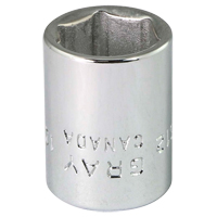 Gray Tools M612 Socket, 12 mm, 1/4" Drive, 6 Points