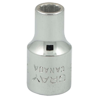 Gray Tools V106 Douille, 3/16", Prise 1/4", 12 pans