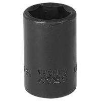 Gray Tools MTP13 Douille, Chocs, 13 mm, Prise 3/8", 6 pans