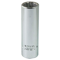 Gray Tools VL114 Socket, 7/16", 1/4" Drive, 12 Points