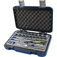 Gray Tools 15027SH Socket Set, 27 Pcs, 1/4" Drive Size