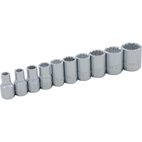 Gray Tools 15110 Jeu de douilles, 10 Mcx, Prise de 1/4"