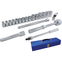 Gray Tools 38020 Socket & Attachment Set, 20 Pcs, 1/2" Drive Size