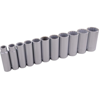 Gray Tools 25311 Socket Set, 11 Pcs, 3/8" Drive Size, Deep