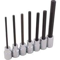 Gray Tools 25617 Hex Head Socket Set, Hex, 3/8" Drive, 7 Pcs