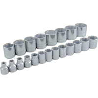Gray Tools 29021 Socket Set, 21 Pcs, 3/8" Drive Size