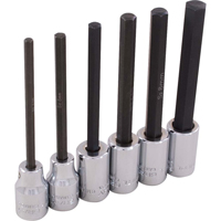Gray Tools 29616 Hex Head Socket Set, Hex, 3/8" Drive, 6 Pcs