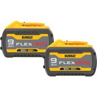 DEWALT DCB609-2 Blocs-piles FlexVolt, Lithium-ion, 20 V/60 V, 9 A