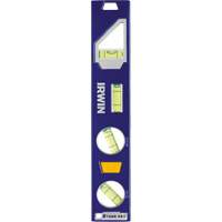 Irwin 1794153 250 Series Heavy-Duty Torpedo Level, 9" L, Aluminum, 4 Vials, Magnetic