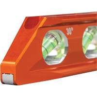 Klein Tools 935RB Torpedo Billet Level, 8" L, Aluminum, 4 Vials, Magnetic
