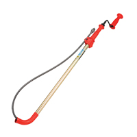 Ridgid 56658 Toilet Auger, Manual, Bulb, 6' Cable Length, 1/2" Cable Diameter