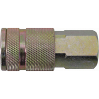 Topring 21.842 Quick Couplers - 3/8" Industrial, One Way Shut-Off - Manual Couplers, Zinc Plated Steel
