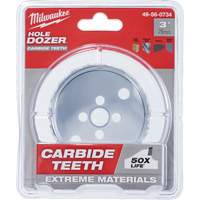 Milwaukee 49-56-0734 Scie &agrave; bouteur Hole Dozer avec dents au carbure, 3", Profondeur de la coupe 1-63/100", Carbure