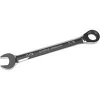 Aurora Tools UAD659 SAE Ratcheting Combination Wrench, 12 Point, 11/16", Chrome Finish