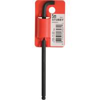 Bondhus 16564-BON Cl&eacute; hexagonale &agrave; tige longue, embout Sph&eacute;rique, 5 mm x 119 mm lo, Forme en L