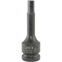 JET 687263 Douille pour foret &agrave; chocs, 8 mm x 3" lo, Prise 1/2"