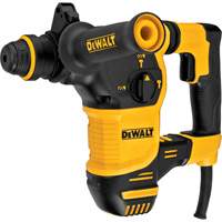 DEWALT D25333K Marteau rotatif SDS Plus en forme de L, 3/16" - 7/8", 8,5 A, 0-5200 coups/min Coups/min, 0-1150 tr/min Tr/min, 2,58 lb-pi