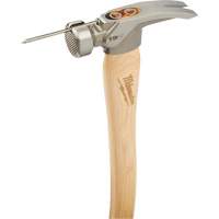 Milwaukee 48-22-9419 Marteau de charpente &agrave; face usin&eacute;e, 19 oz., Prise en Bois, 16" lo