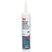 3M 8029 Produit d'&eacute;tanch&eacute;it&eacute; &agrave; base de silicone de calibre marin, 296 ml, Cartouche, Transparent