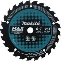 Makita B-62963 Lame de scie circulaire efficacit&eacute; maximale, 6-1/2", 25 dents, Pour Stratifi&eacute;/Bois