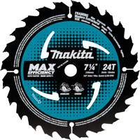 Makita B-61656-10 Carbide-Tipped Circular Saw Blade, 7-1/4", 24 Teeth, Wood Use