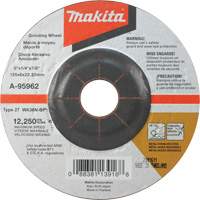 Makita A-95962-25 Meule inox, 5" x 1/4", Arbre 7/8", Oxyde d'aluminium, Type 27