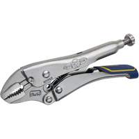 Irwin IRHT82581 Fast Release Locking Pliers with Wire Cutter, 5" Length, Curved Jaw