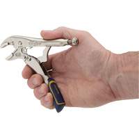 Irwin IRHT82581 Fast Release Locking Pliers with Wire Cutter, 5" Length, Curved Jaw