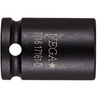 Vega 11001-D Douille, Chocs, 10 mm, Prise 1/4", 12 pans