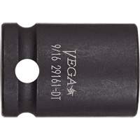 Vega 29161-DT Douille &agrave; paroi mince, Chocs, 9/16", Prise 3/8", 12 pans