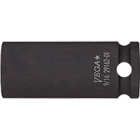 Vega 27162-DT Thin Walled Socket, Impact, 7/16", 3/8" Drive, 12 Points, Deep