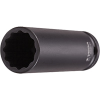 Vega 30343-DT Douille &agrave; paroi mince, Chocs, 3/4", Prise 1/2", 12 pans, Profond