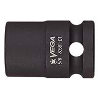 Vega 39161-D Douille, Chocs, 9/16", Prise 1/2", 12 pans