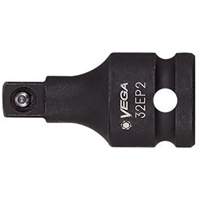 Vega 32EB1 Adaptateur pour douille, Chocs, Prise 1/2", Douille 3/8", 1,5" lo, Sph&eacute;rique