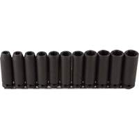 Vega 336M11 Jeu de douilles longues, 11 Mcx, Chocs, Prise de 1/2", Profond