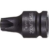 Vega 232MTS4SB Embout &agrave; ins&eacute;rer, Mortorq Super, 4 x 1-1/4" lo, Prise 3/8"