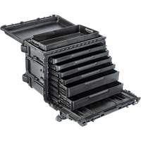 Pelican 0450SD4 Gen 2 Mobile Tool Chest, 24" W, 6 Drawers, Black