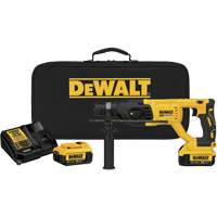 DEWALT DCH133M2 Trousse de marteau rotatif en L SDS MAX* XR, 20 V, 1", 1,9 lb-pi, 0-1500 tr/min
